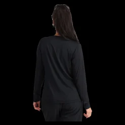 Clearance Kari Traa W Nora 2.0 Long Sleeve - Dame Løbe T-Shirt Sort