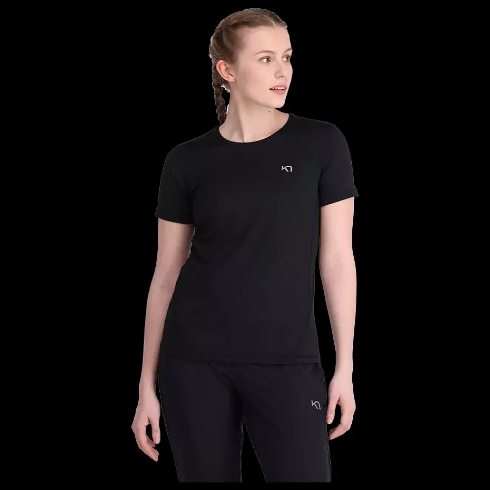 Discount Kari Traa W Nora 2.0 T-Shirt - Dame Løbe T-Shirt Sort