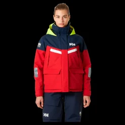 Best Helly Hansen W Pier 4.0 Sail Jacket - Dame Sejlerjakke Rød