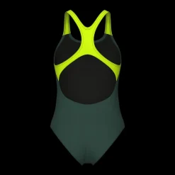 Clearance Arena W Poseidona Pro Back Suit - Dame Badedragt Grøn