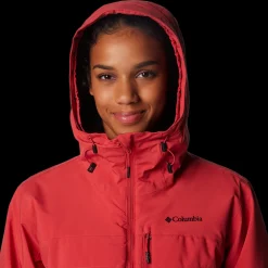 Clearance Columbia W Powdered Peak Ski Jacket - Dame Ski- og Vinterjakke Rød