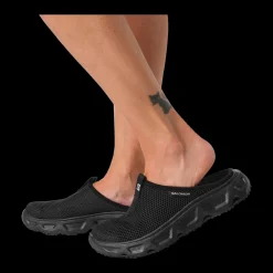 Clearance Salomon W Reelax Slide 6.0 - Dame Slippers Sort