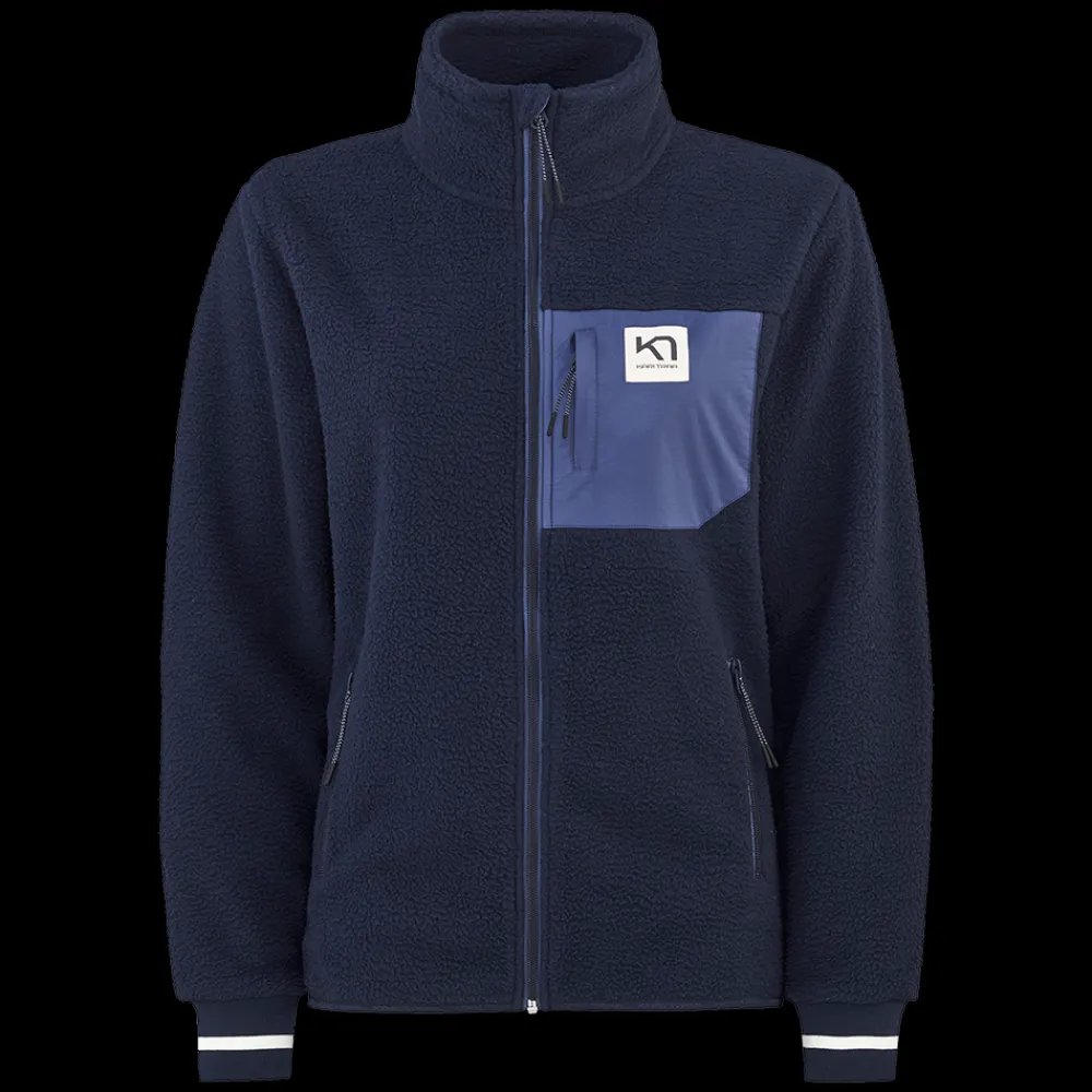 Discount Kari Traa W Røthe Midlayer - Dame Fleecetrøje Blå