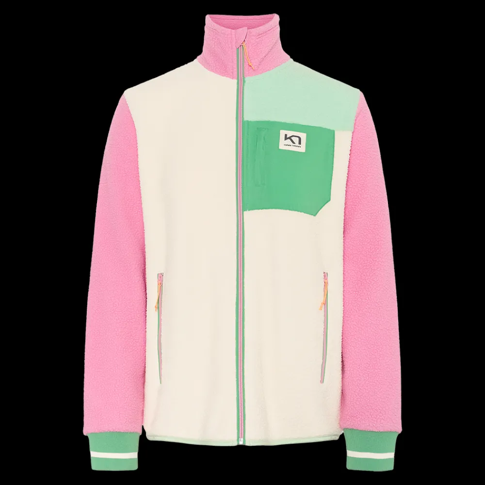 Clearance Kari Traa W Røthe Midlayer - Dame Fleecetrøje Hvid/Pink