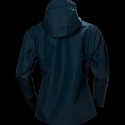 Discount Helly Hansen W Seven J Jacket - Dame Regnjakke Blå