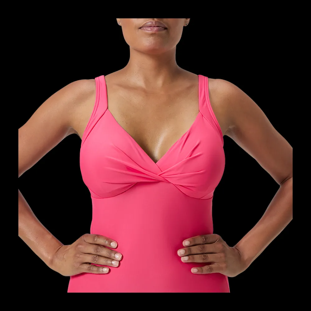 Discount Speedo W Shape Cross Knot Suit - Dame Badedragt Rød