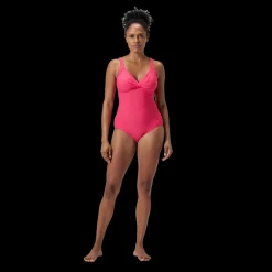 Discount Speedo W Shape Cross Knot Suit - Dame Badedragt Rød