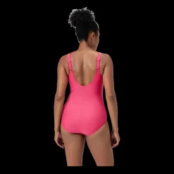 Discount Speedo W Shape Cross Knot Suit - Dame Badedragt Rød