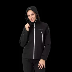 Sale 2117 of Sweden W Skogmo 3 Layer Jacket - Dame Funktionel Jakke Sort