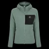 Online 2117 of Sweden W Skord Wool Hoodie - Dame Fritidsjakke Grøn