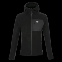 Hot 2117 of Sweden W Skord Wool Hoodie - Dame Fritidsjakke Sort