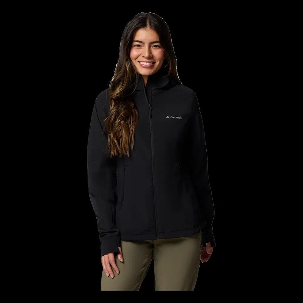 Hot Columbia W Sweet Hood Jacket - Dame Funktionsjakke Sort