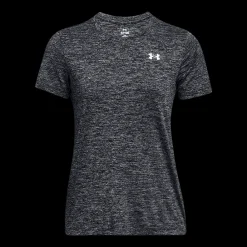 Best Under Armour W Tech SSC Twist - Dame Trænings T-Shirt Sort