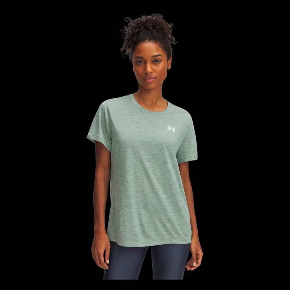 Discount Under Armour W Tech SSC Twist - Dame Trænings T-Shirt Army