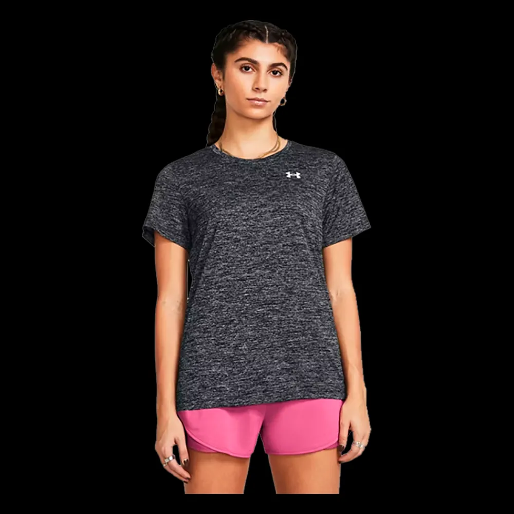 Best Under Armour W Tech SSC Twist - Dame Trænings T-Shirt Sort