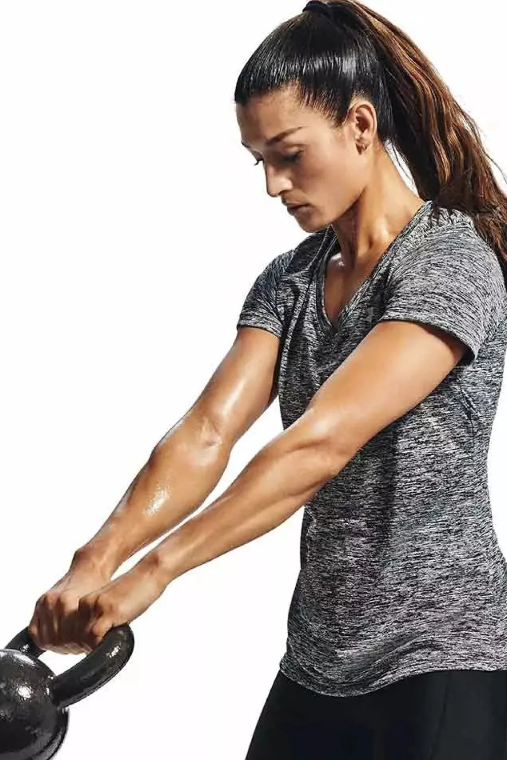 Outlet Under Armour W Tech T-shirt - Dame T-shirt Sort