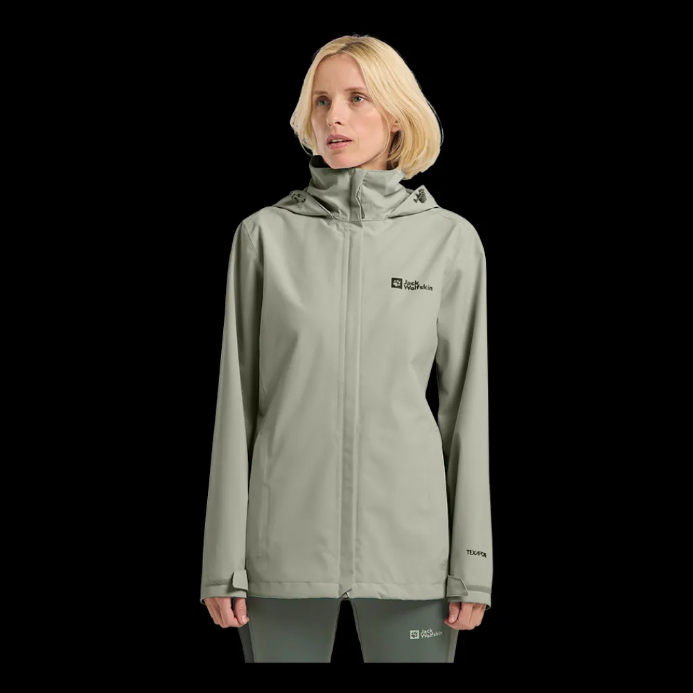 Sale Jack Wolfskin W Trailtime 2L Jacket - Dame Funktionsjakke Grøn