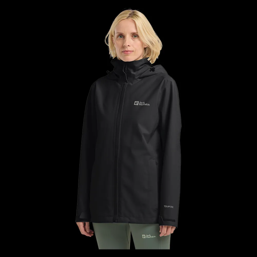 Online Jack Wolfskin W Trailtime 2L Jacket - Dame Funktionsjakke Sort