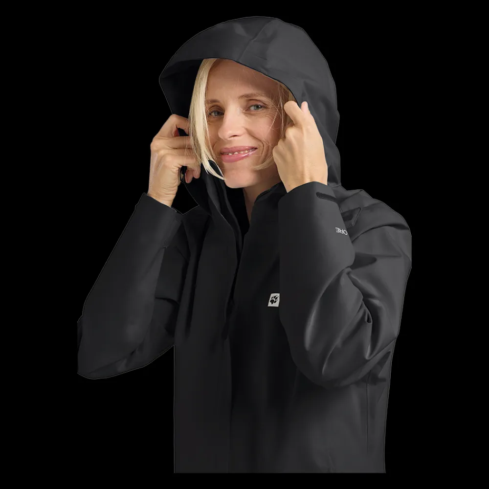 Online Jack Wolfskin W Trailtime 2L Jacket - Dame Funktionsjakke Sort