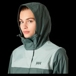 Discount Helly Hansen W Vancouver Rain Coat - Dame Funktionsjakke Army
