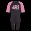 Clearance West Coast Denmark Wetsuit SS 21, Jr. - Børne Våddragt Pink