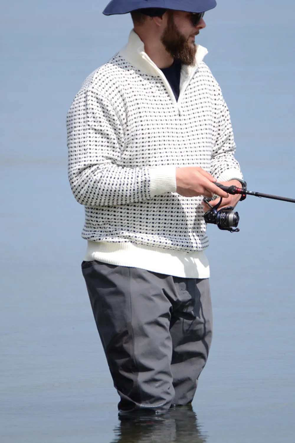 Outlet Marine Windbreaker HZ - Herre Sweatshirt Hvid