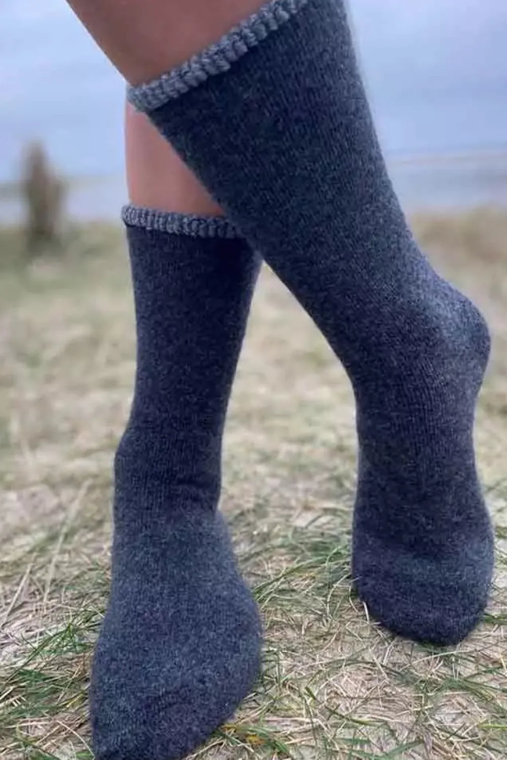 Best Fabrin Copenhagen Wool Sock, W. - Dame Sokker Grå