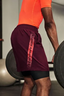 Fashion Under Armour Woven Graphic Shorts - Herre Shorts Rød