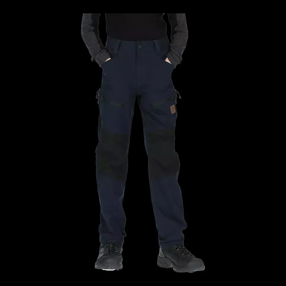 New X-Trail Outdoor Pants Jr - Børne Outdoor Bukser Sort/Mørkeblå