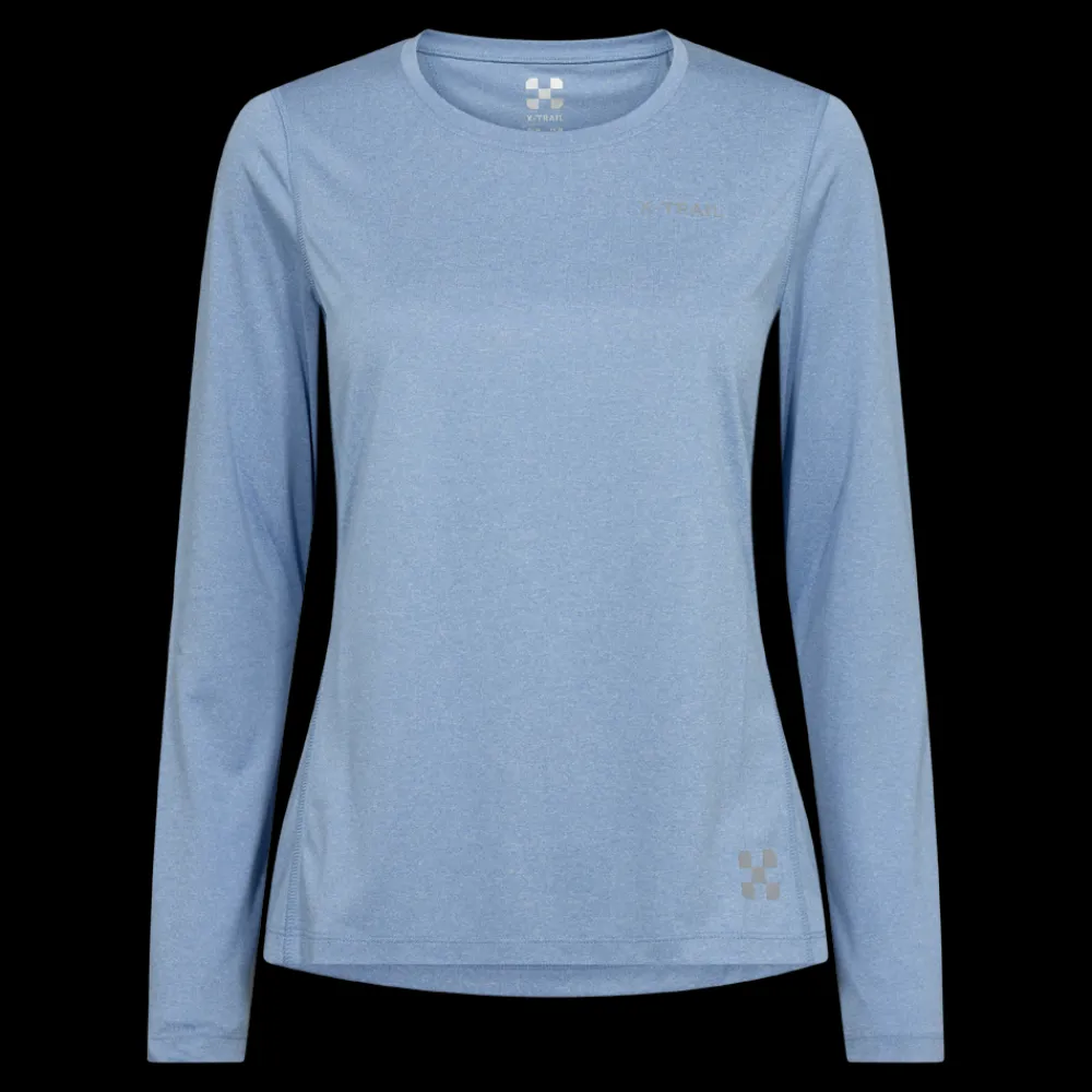 Outlet X-Trail Training Tee L/S, W - Dame Trænings T-shirt Blå